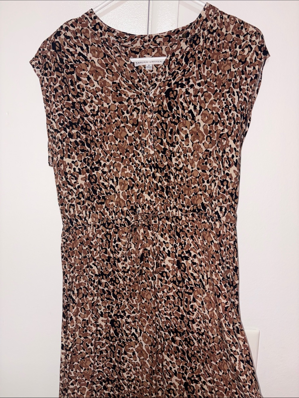 Mixed Leopard Print Wear to Work Dress